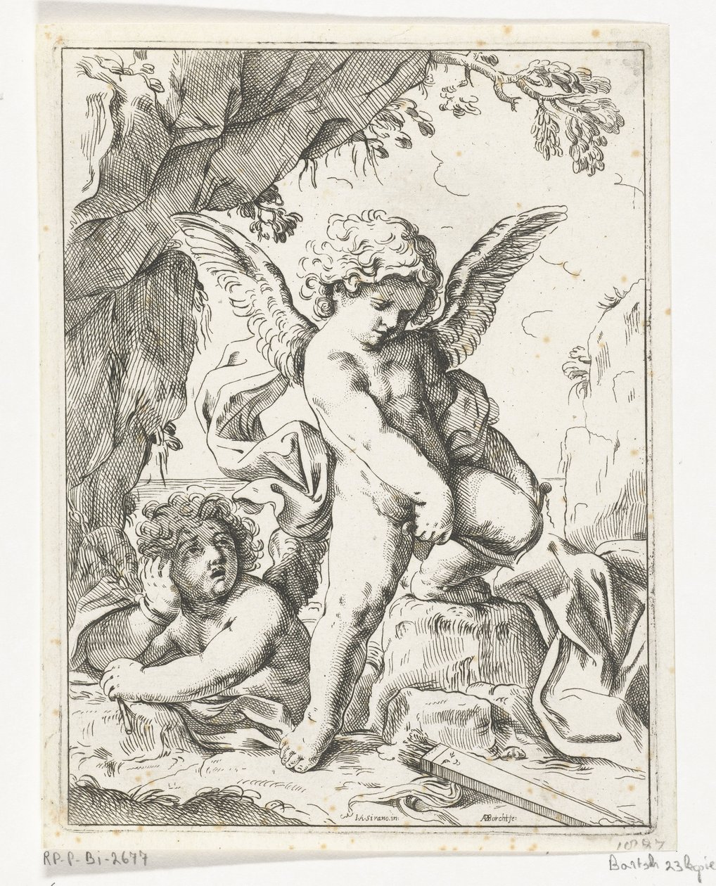 Cupidon brise son arc - Anton van der Borcht