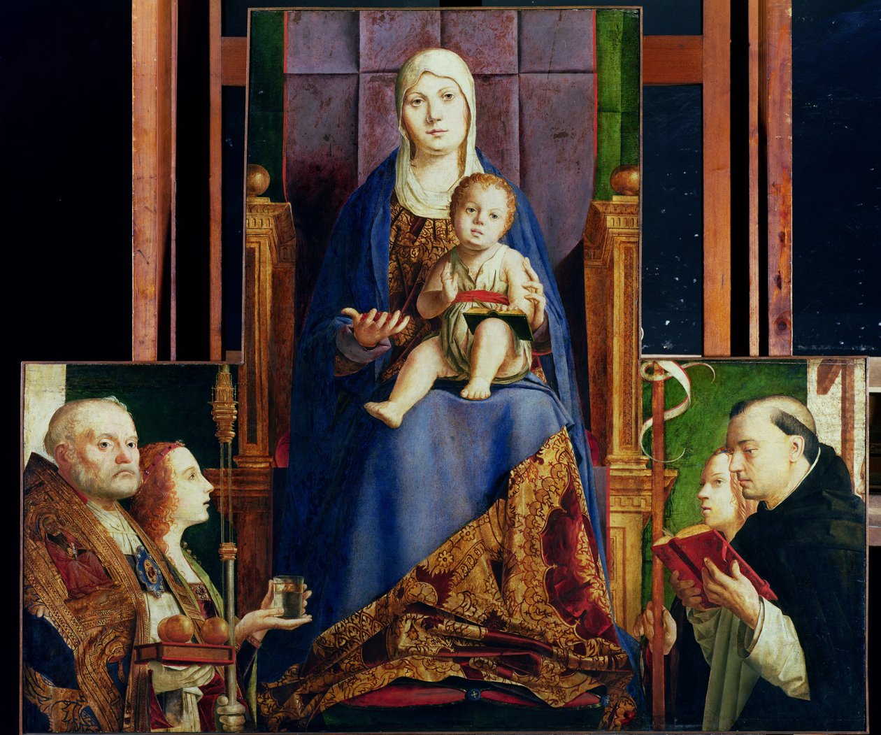 Madone avec Saint Nicolas de Bari - Antonello da Messina