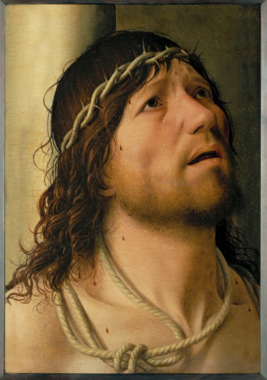 Le Christ au pilori (huile sur bois) - Antonello da Messina