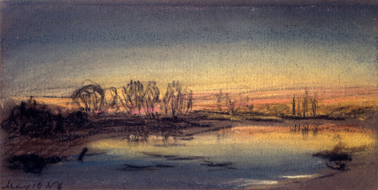 Coucher de soleil, mai 1884 - Frederick (attr. to) Barnard