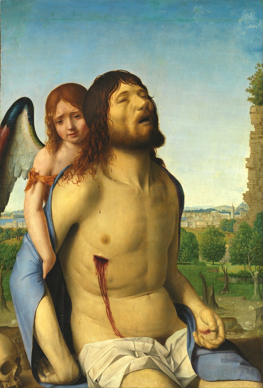 Le Christ mort soutenu par un ange - Antonello da Messina