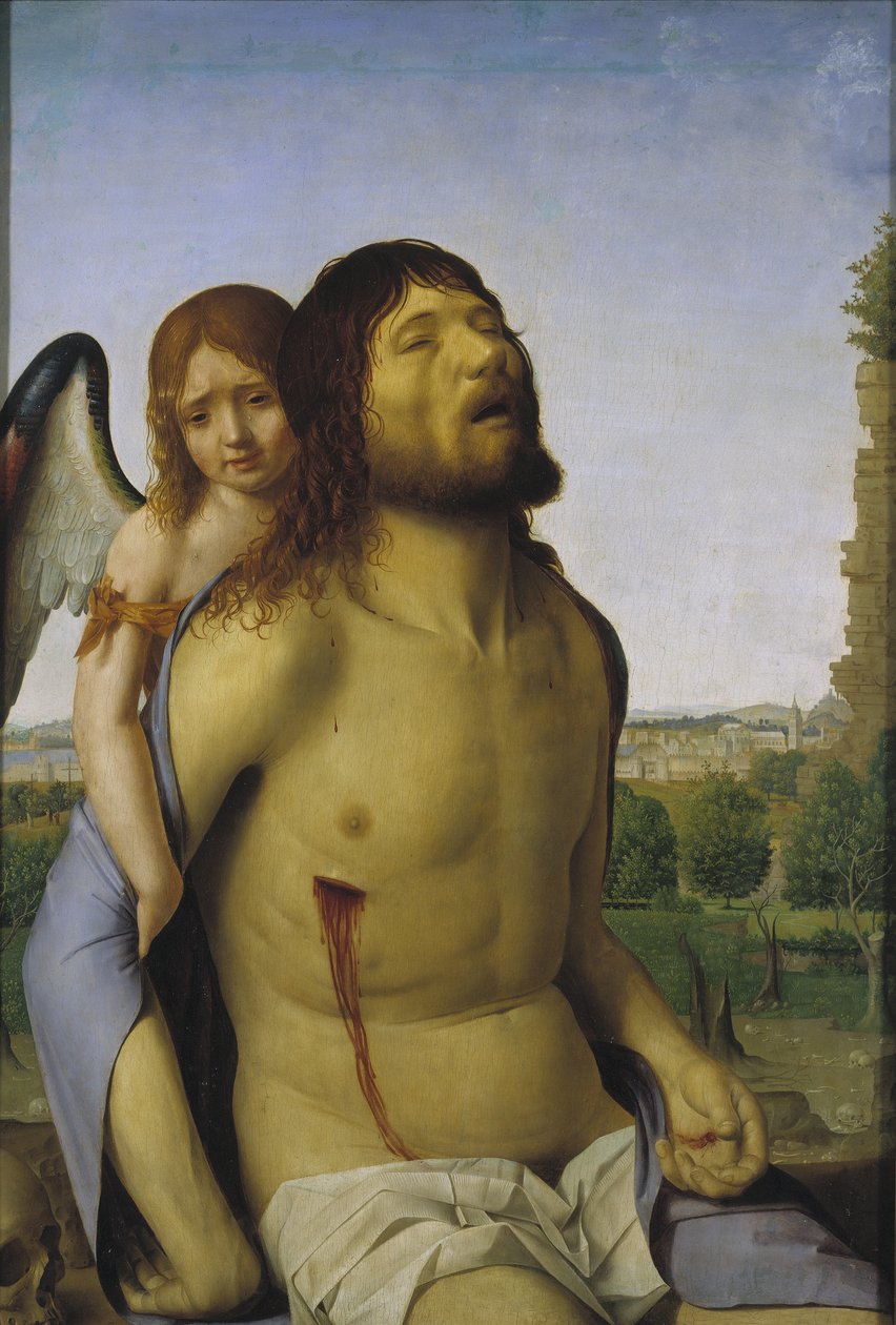 Le Christ mort soutenu par un ange - Antonello da Messina