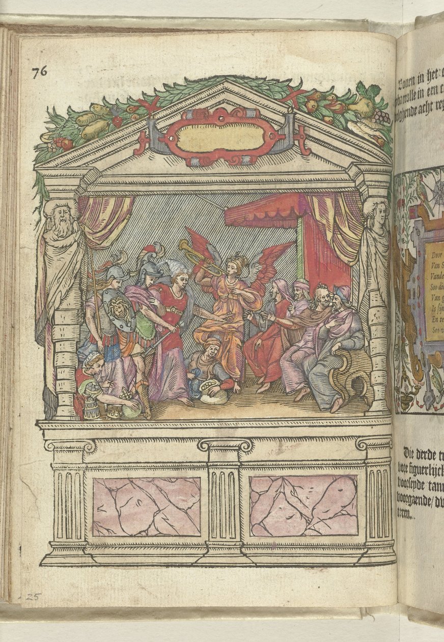 Scène avec représentation allégorique sur la Grand-Place, 1578 - Antoni van Leest
