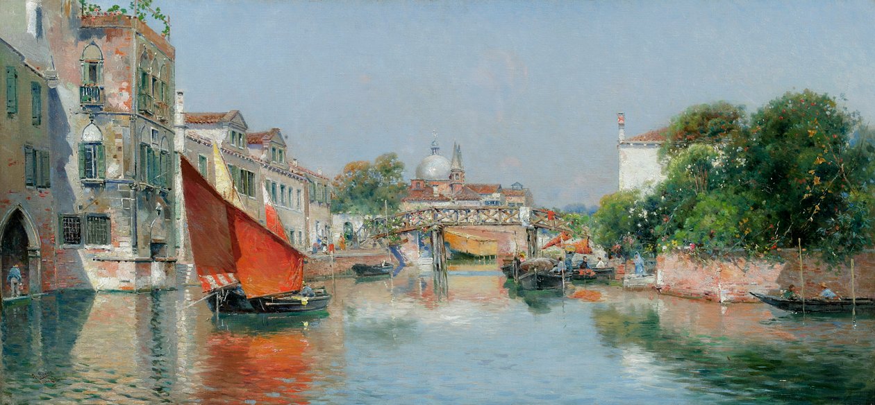 Un canal vénitien - Antonio Reyna Manescau