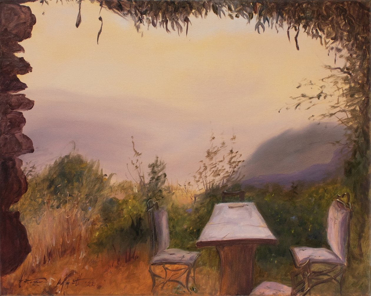 Vue du château, Sierra Nevada, Espagne, 2022 - Antonia Myatt