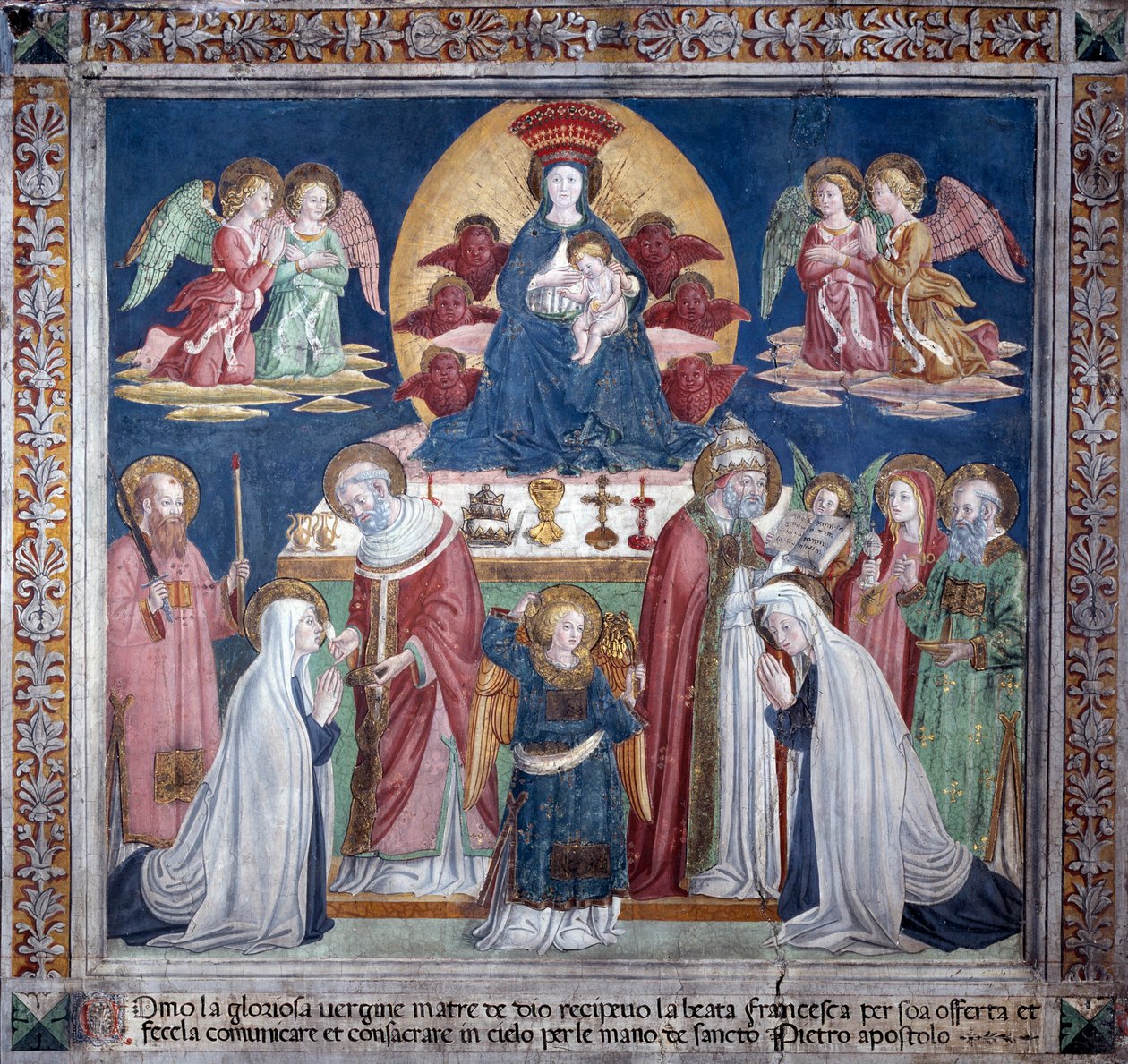 Vie de Sainte Francesca Romana : Le jour de Noël - Antoniazzo Romano