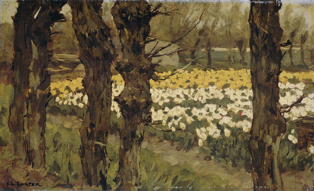Champs de tulipes - Antonie Louis Koster