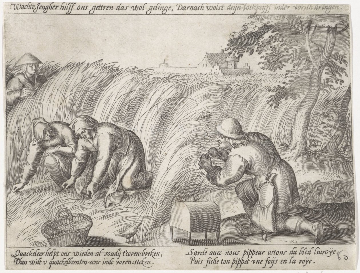 Désherbage sur le terrain - Antonie Wierix (II) (possibly)