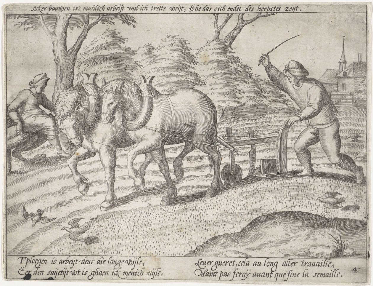 Labourage des terres (série) - Antonie Wierix (II) (possibly)