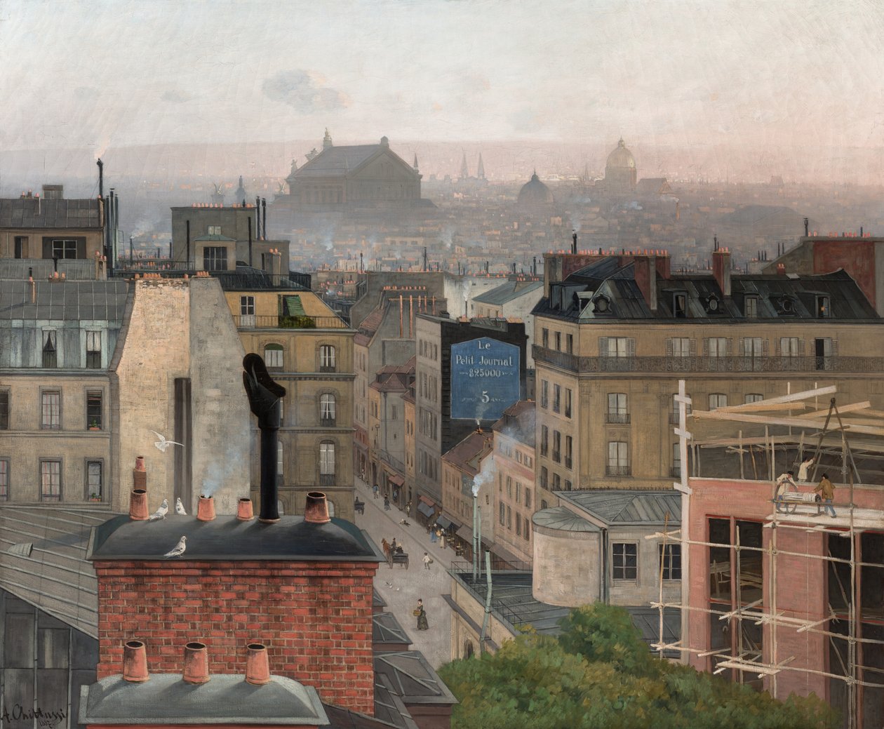 Paris vu de Montmartre, 1887 - Antonin Chittussi