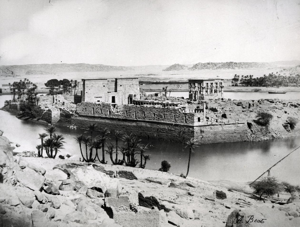 Philae, vers 1860-80 - Antonio Beato