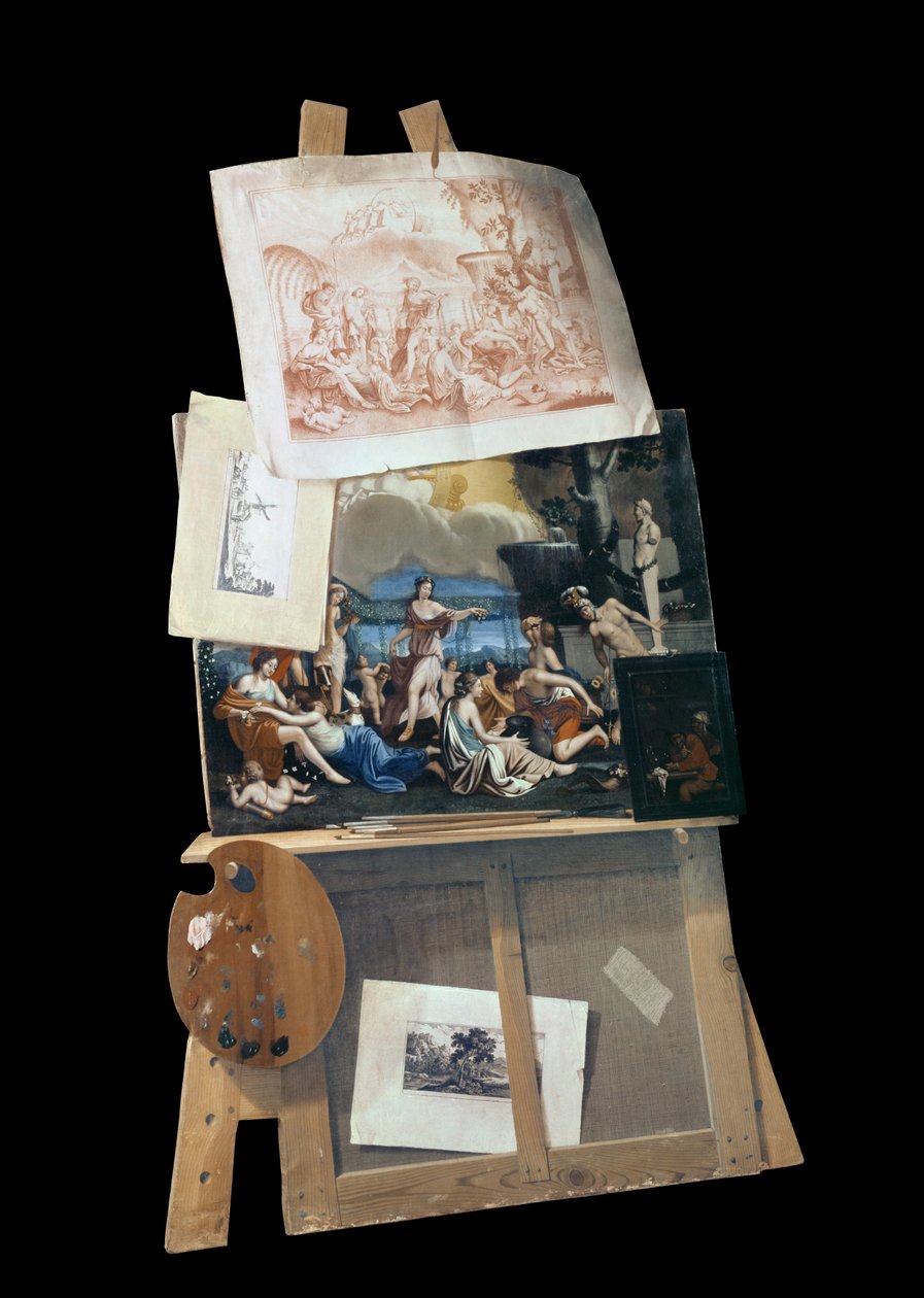 Le chevalet du peintre, 1686 - Antonio Forbera