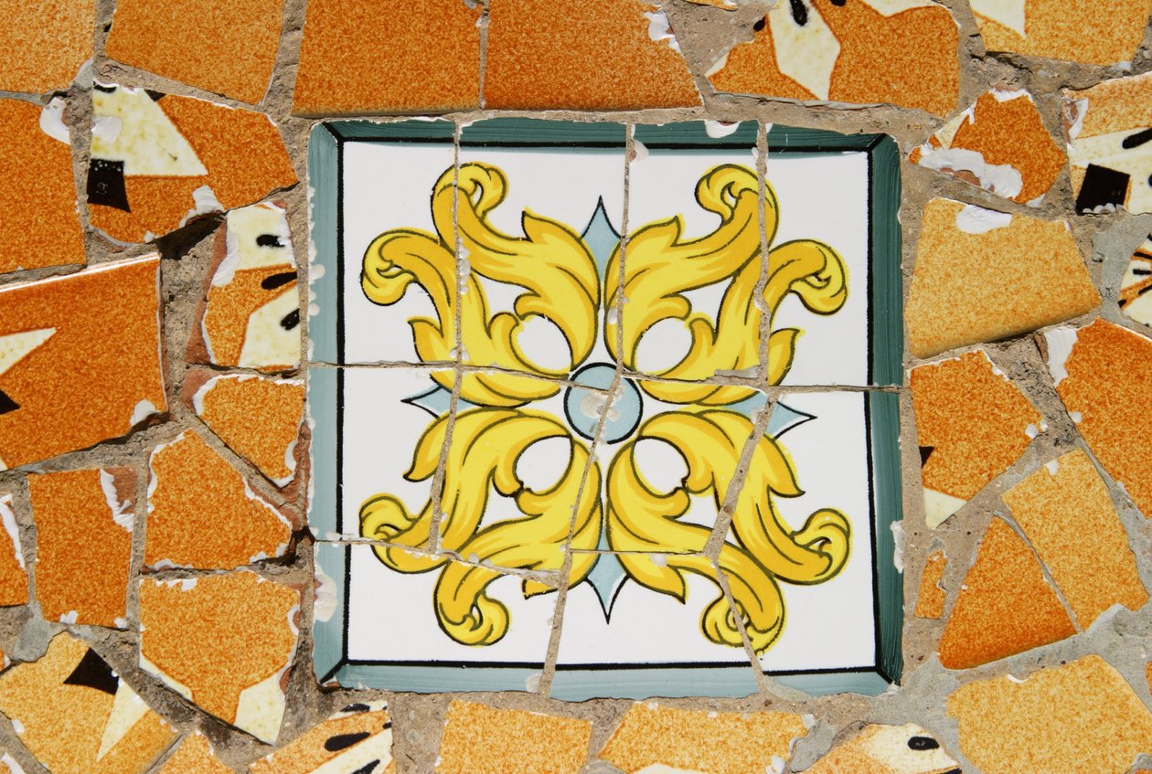 Carreau de céramique, 1900-14 - Antonio Gaudi