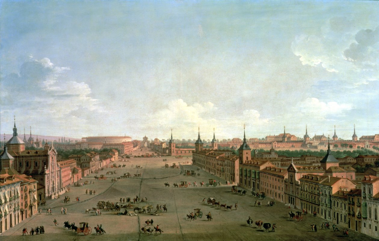 Vue de la Calle de Alcala, Madrid, vers 1750 - Antonio Joli