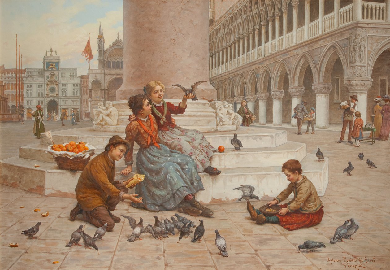 Pigeons de Venise - Antonio Ermolao Paoletti