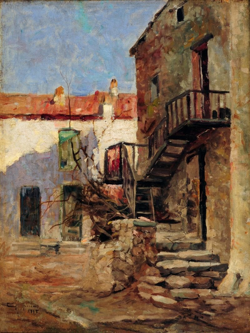 Maisons à Piana, Corse, France - Antonio Parreiras