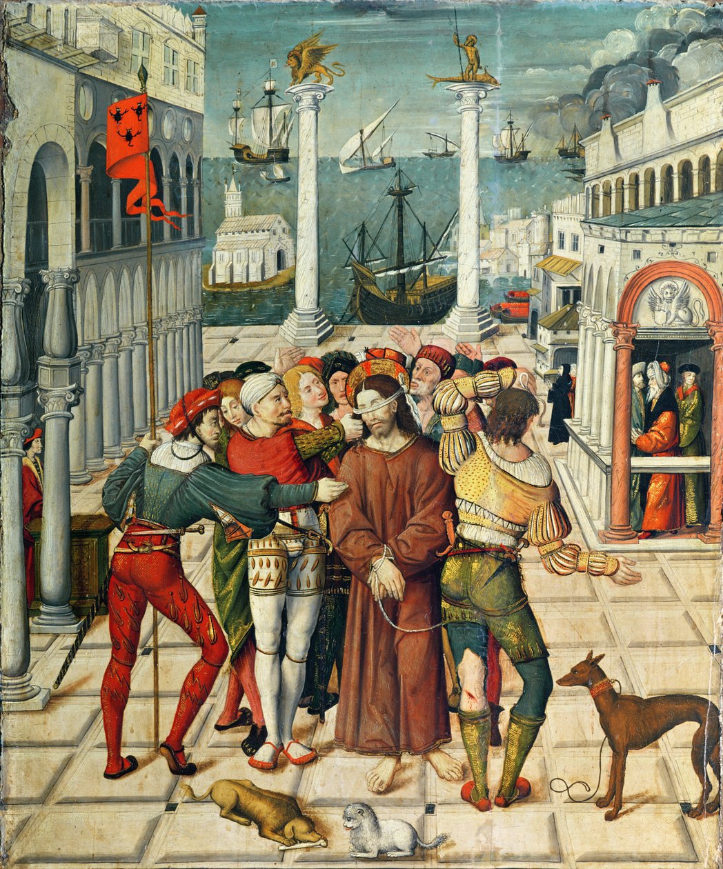 La Dérision du Christ, du Retable de la Passion, 1517-20 - Antonio Ronzen