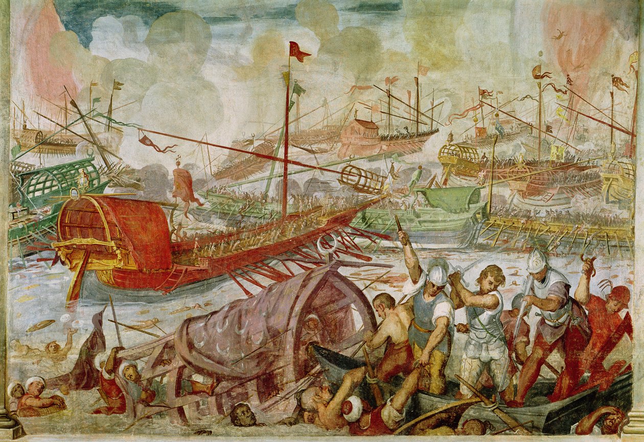 La Bataille de Lépante, octobre 1571, 1600 - Antonio Vassilacchi