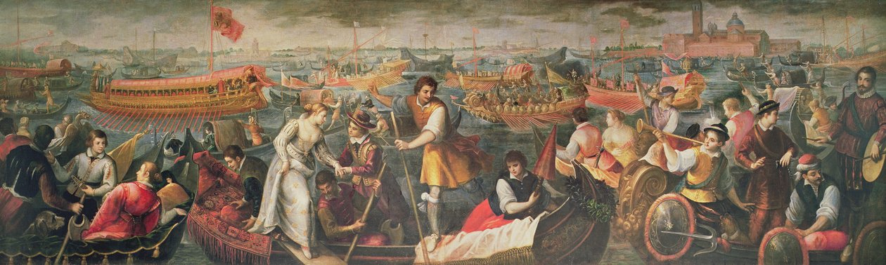Le débarquement de Catarino Cornaro à Venise en 1489 - Antonio Vassilacchi