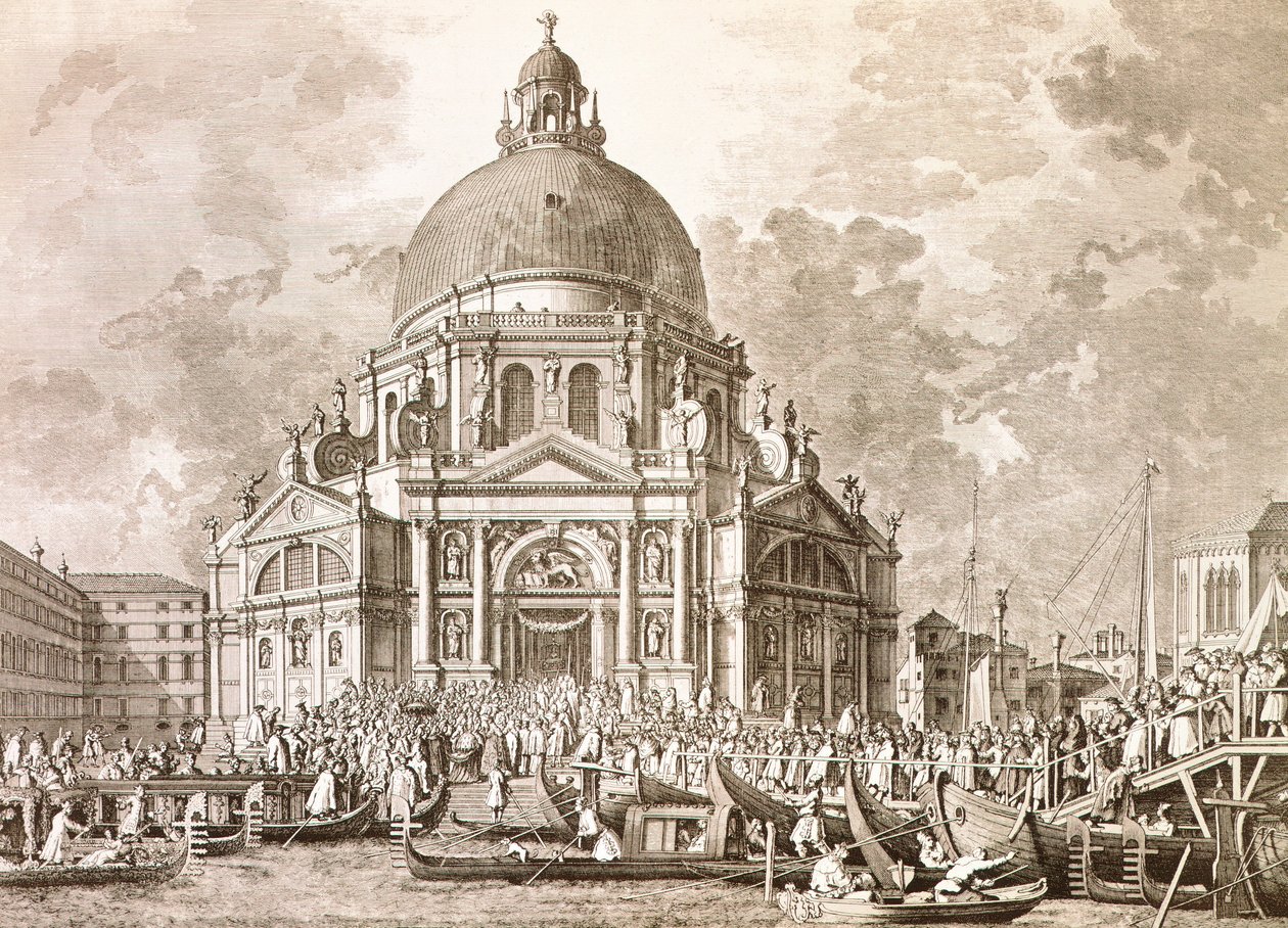 Festivités ducales, Doge et Signoria de Venise à la fête annuelle de Notre-Dame de la Santé - Antonio (after) Canaletto