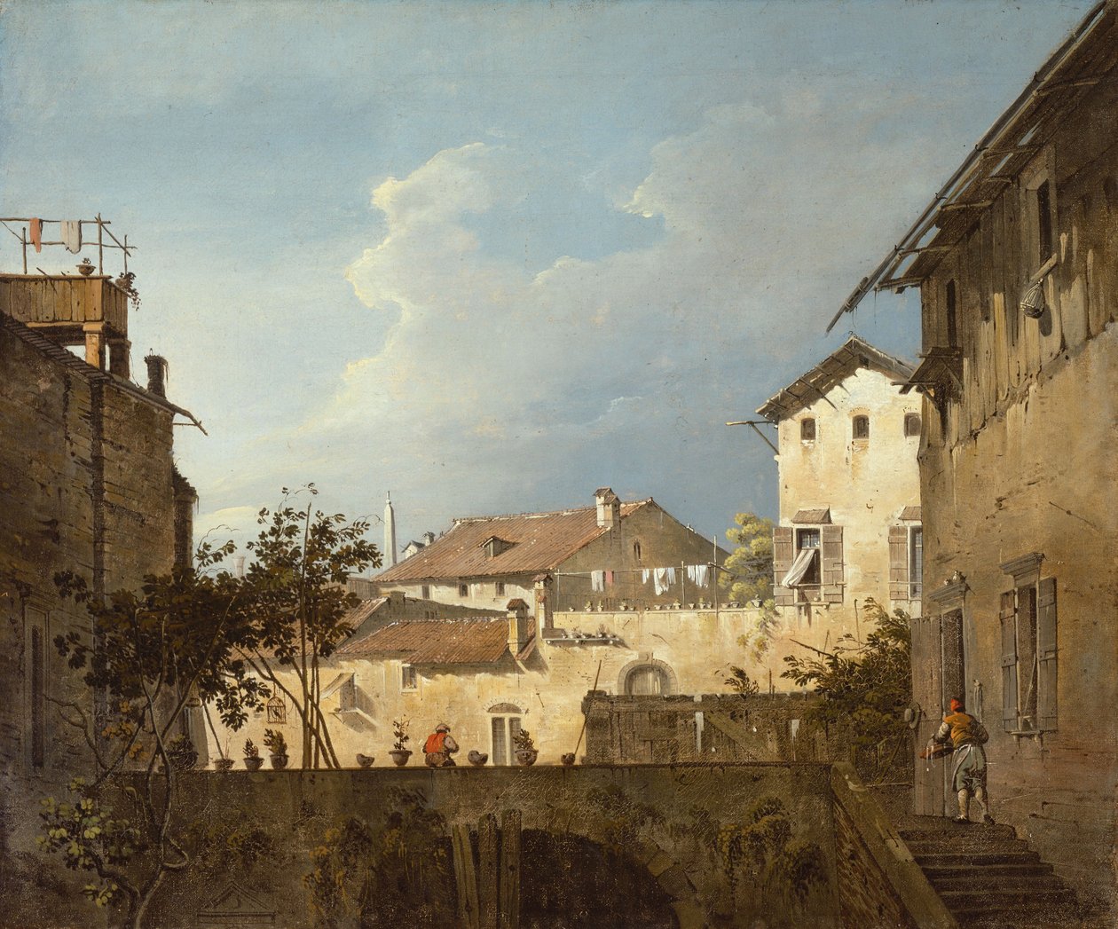 La Terrasse, vers 1745 - Antonio (follower of) Canaletto