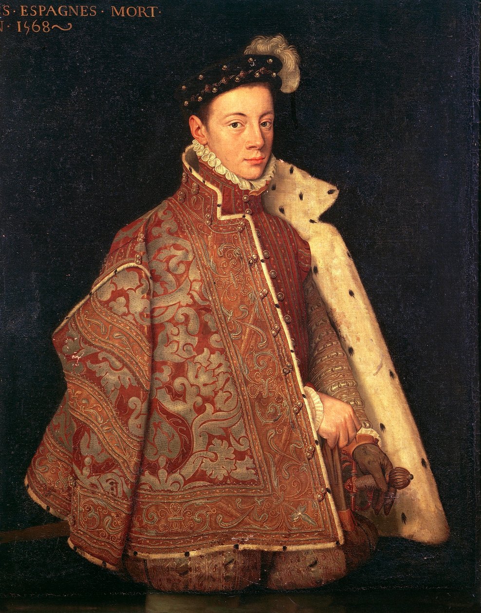 Portrait de Don Carlos, Prince des Asturies - Antonio (studio of) (attr. to) Moro