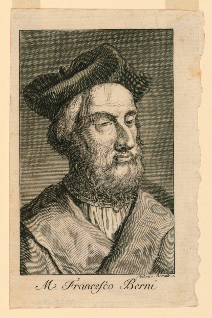 Portrait de Francesco Berni (c. 1497-1535) - Antonio Baratta