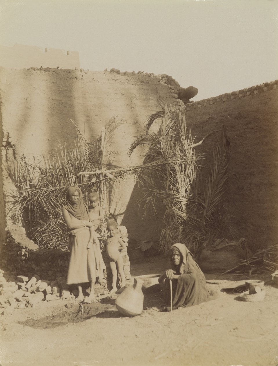 Famille berbère, Égypte - Antonio Beato