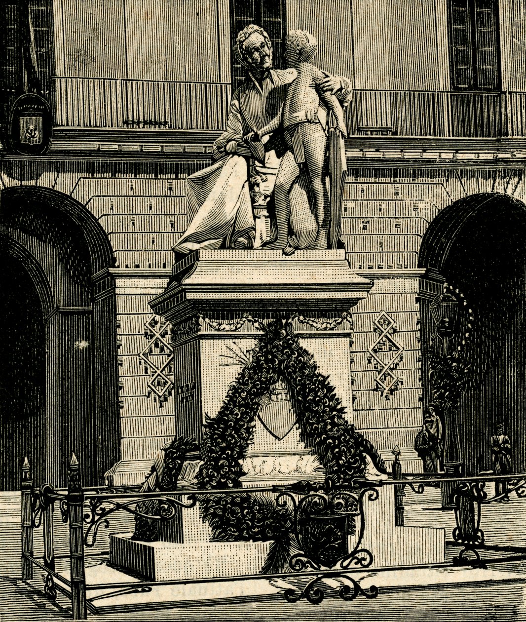 Monument à Francesca Capece (1769-1848), par Antonio Bortone (1844-1938), Maglie, Pouilles, Italie - Antonio Bortone