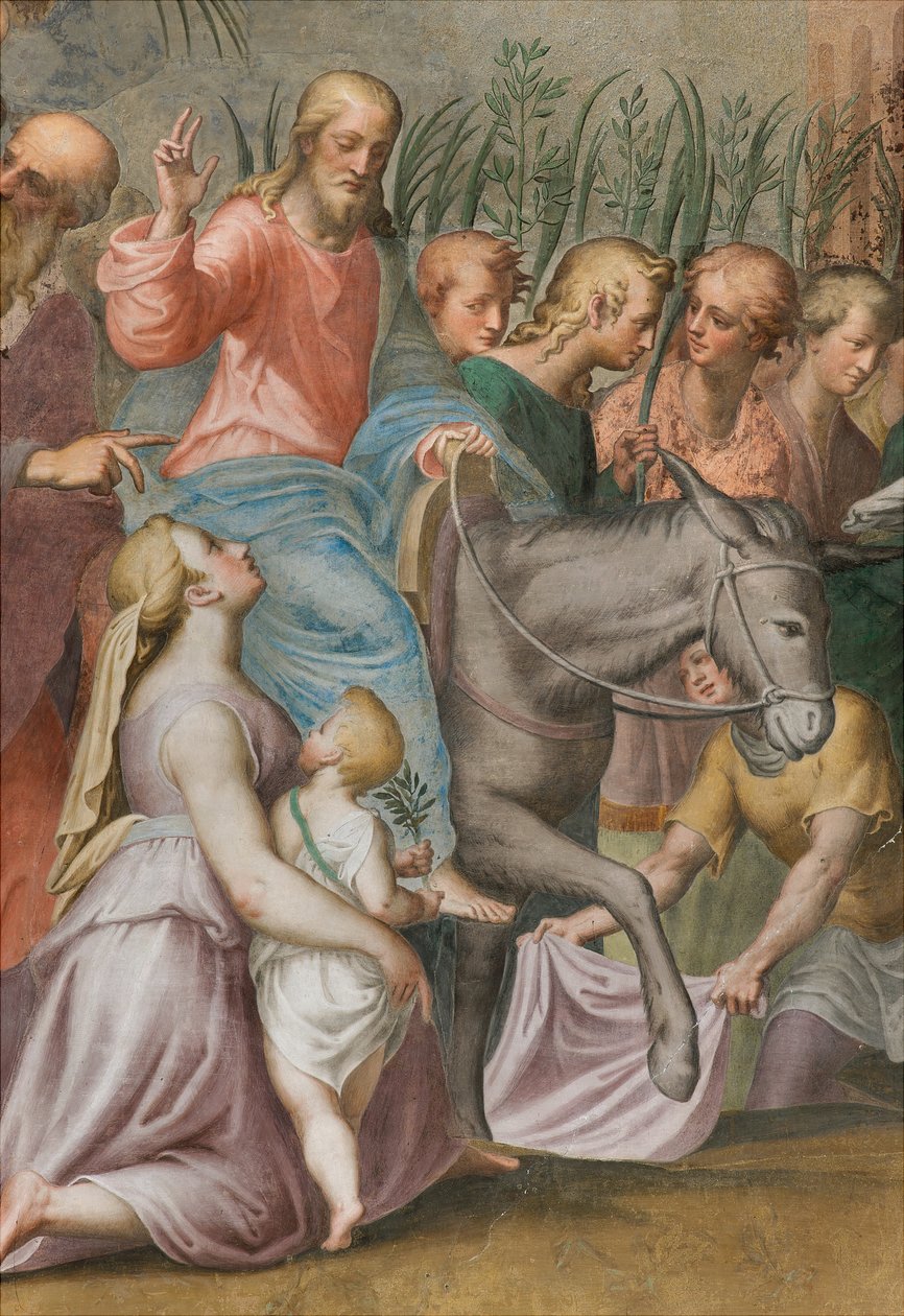 Abside, Antonio Campi, Entrée de Jésus à Jérusalem 1582-84, (détail) - Antonio Campi