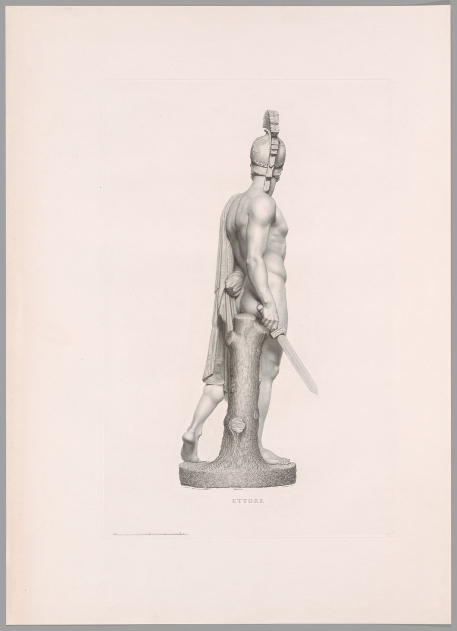 Ettore, vue latérale, de l