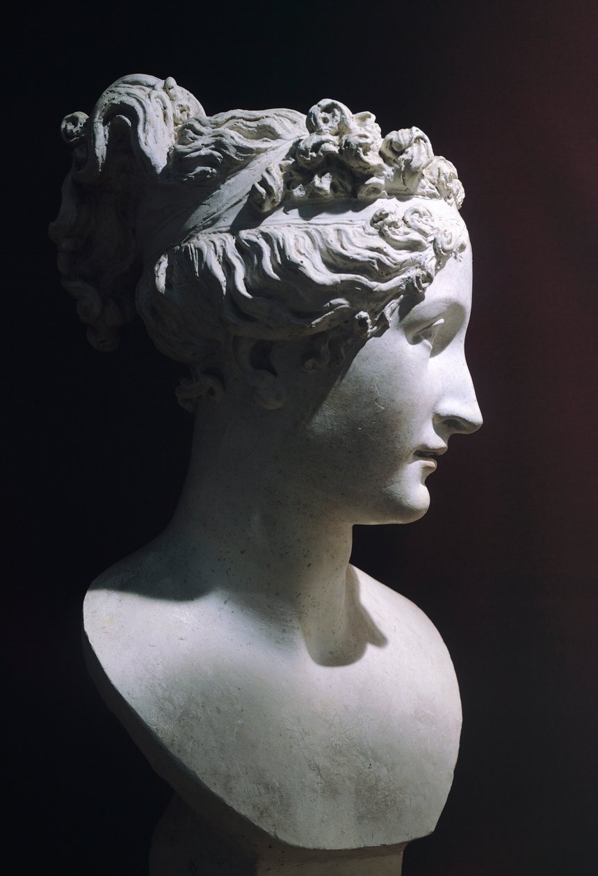 Paolina Borghese en Vénus Victrix, par Antonio Canova (1757-1822), marbre blanc - Antonio Canova