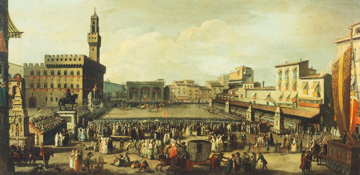 Festival sur la Piazza della Signoria par Antonio Cioci - Antonio Cioci or Ciocchi