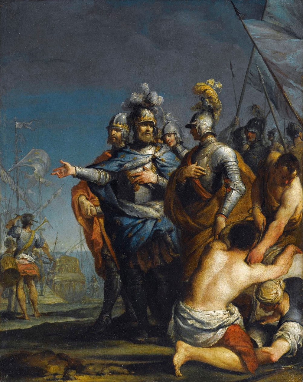 Saint Louis partant pour la croisade - Antonio Gionima
