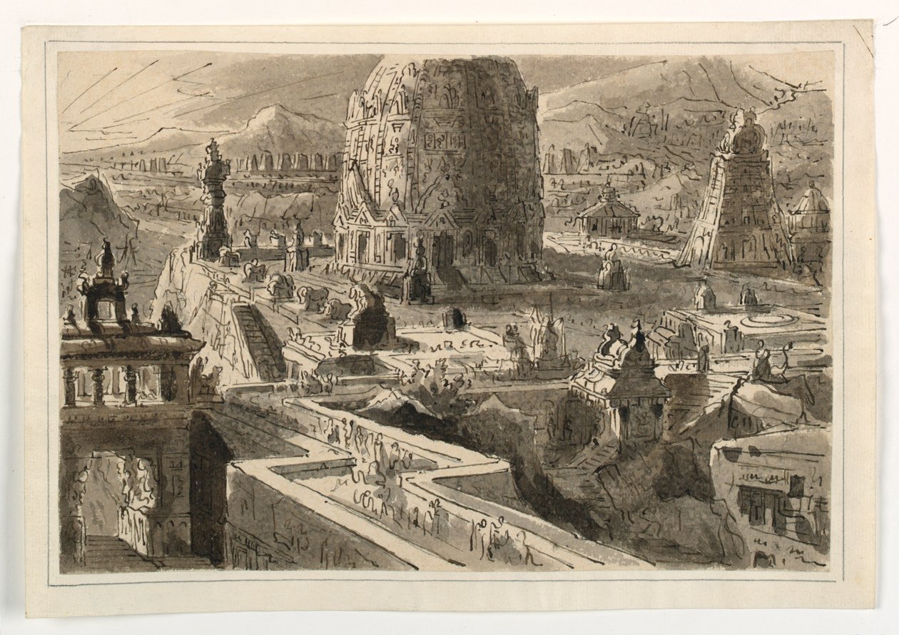 Décor de scène, Ville orientale - Antonio Giuseppe Basoli