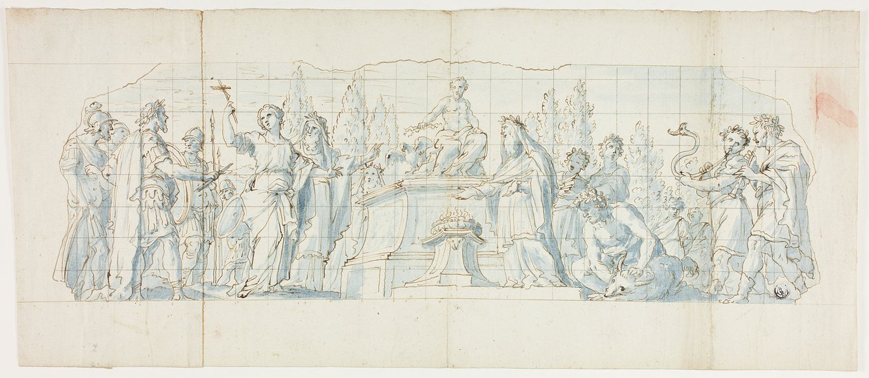 Sainte Bibiane refusant de sacrifier à Jupiter - Antonio Grano