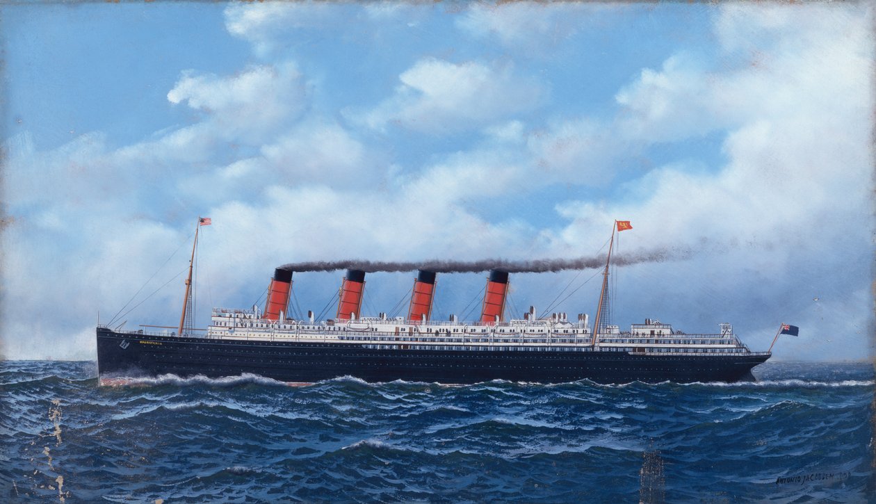 Le paquebot "Mauretania" de la Cunard - Antonio Jacobsen