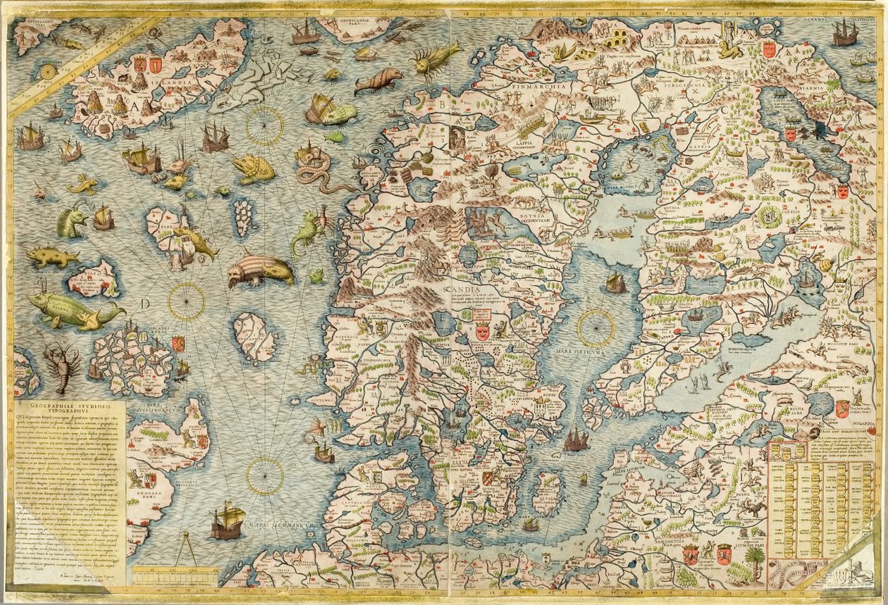 Carta Marina, original - Antonio Lafreri