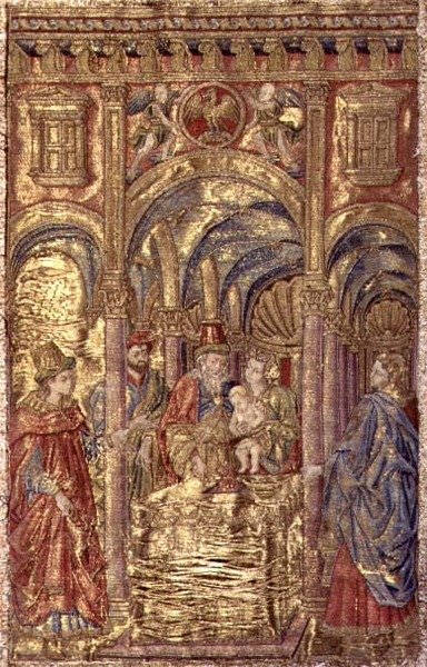 La circoncision, tapisserie représentant des scènes de la vie de Saint Jean-Baptiste (textile) - Antonio Pollaiuolo
