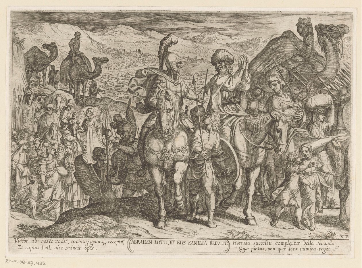 Abraham amène Lot et sa famille dans son propre pays (Scènes de l