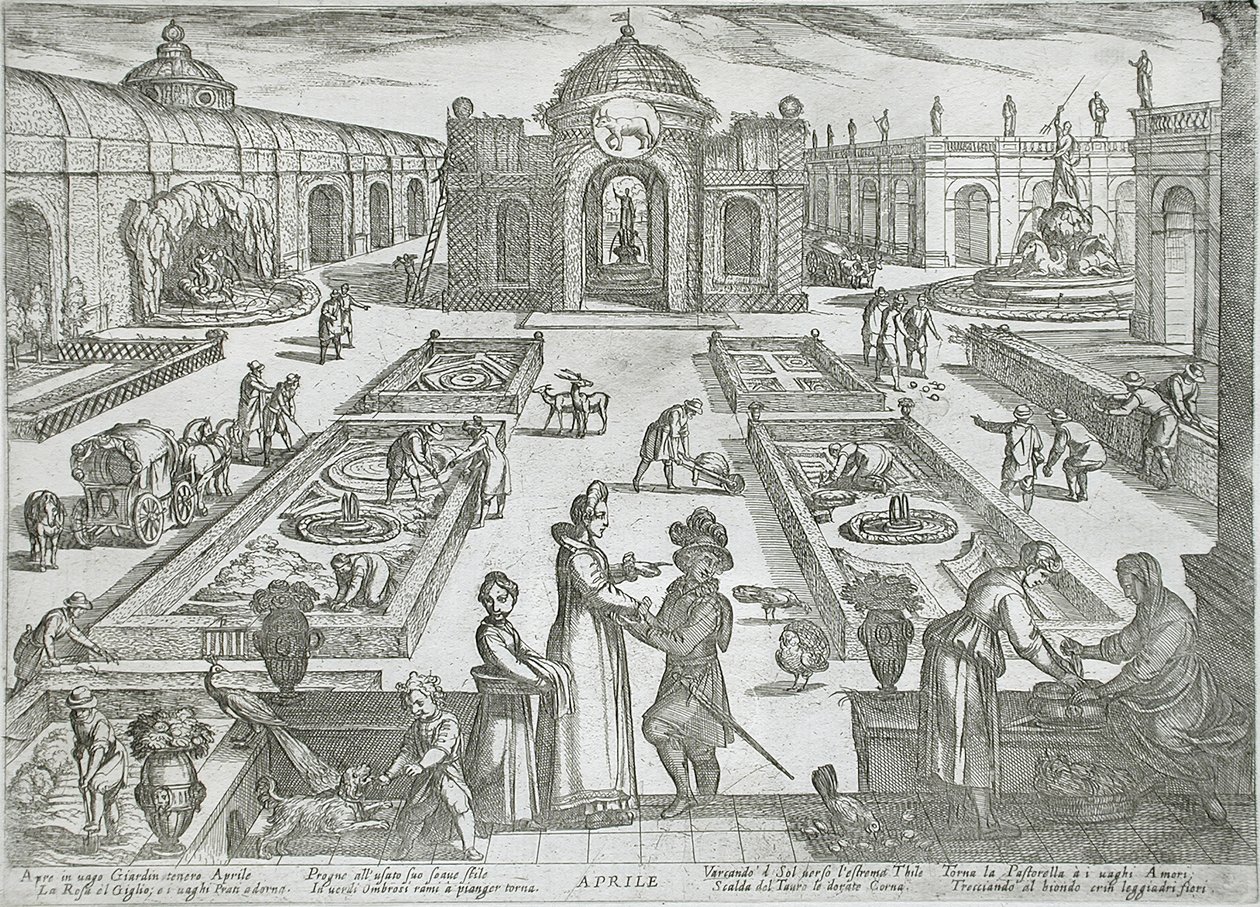 Avril : un jardin - Antonio Tempesta