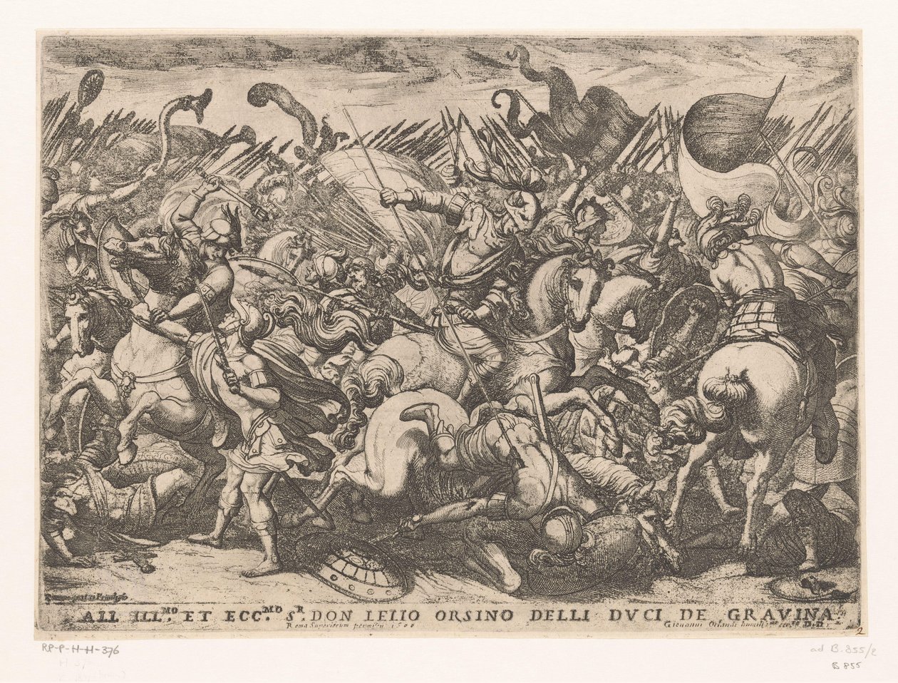 Cavalerie et infanterie en combat - Antonio Tempesta