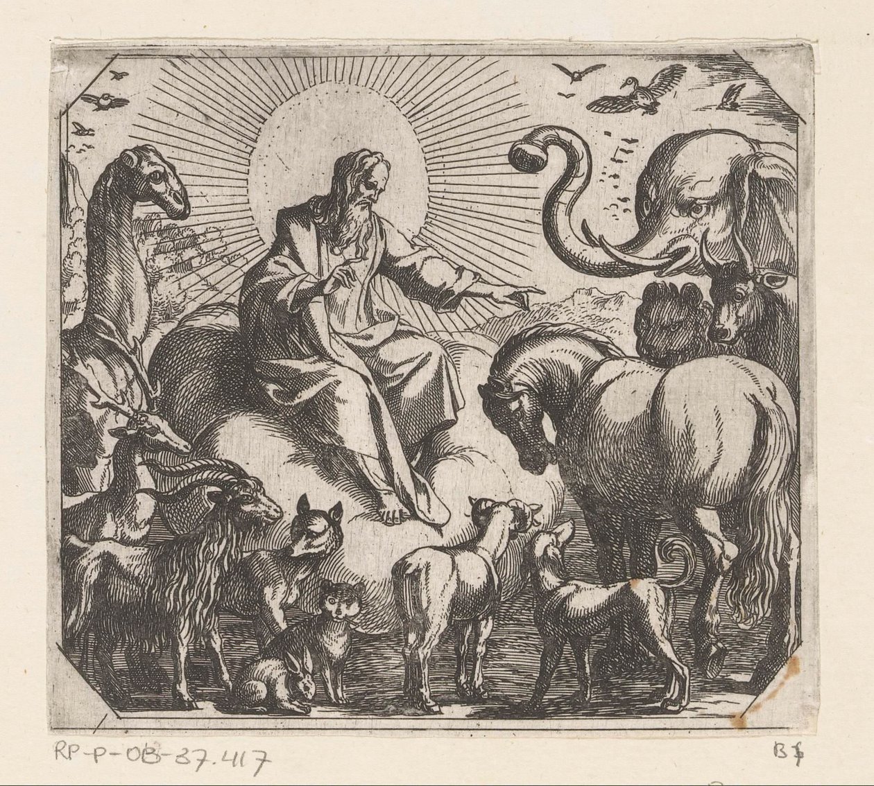 Dieu crée les animaux sur terre - Antonio Tempesta