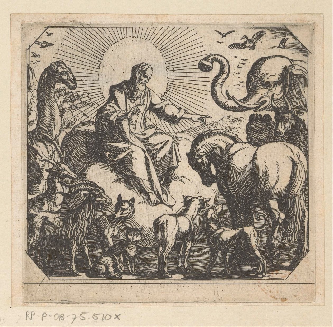 Dieu crée les animaux sur terre - Antonio Tempesta