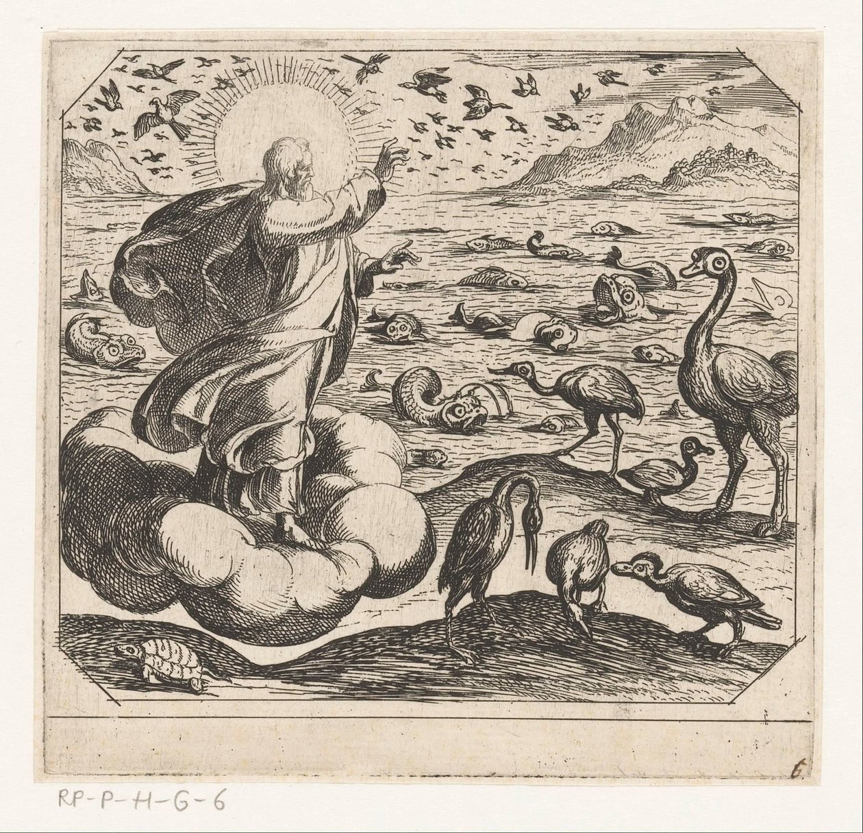 Dieu crée les oiseaux et les poissons, La création (titre de la série) - Antonio Tempesta