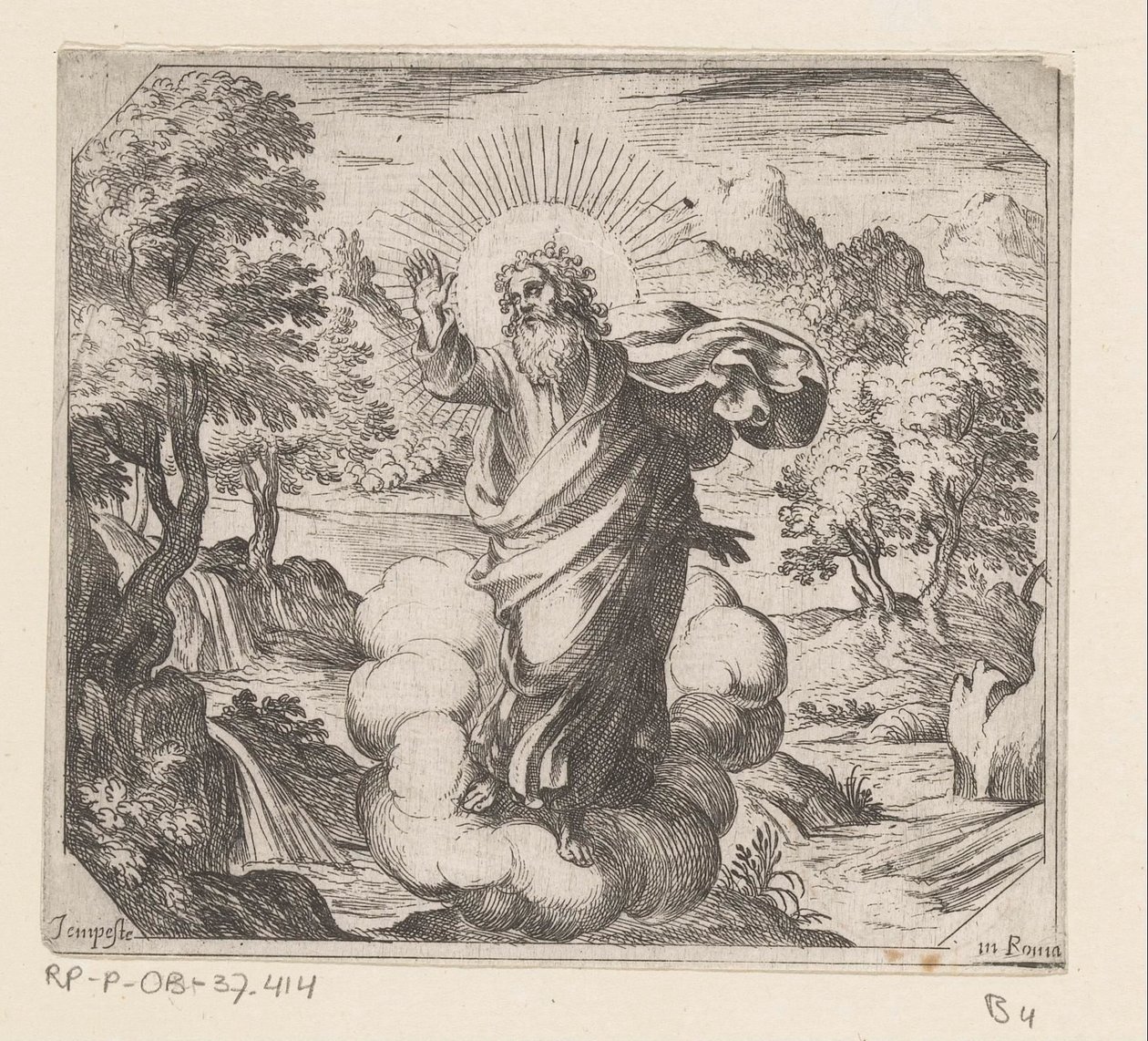 Dieu crée les plantes et les arbres
La création (série) - Antonio Tempesta