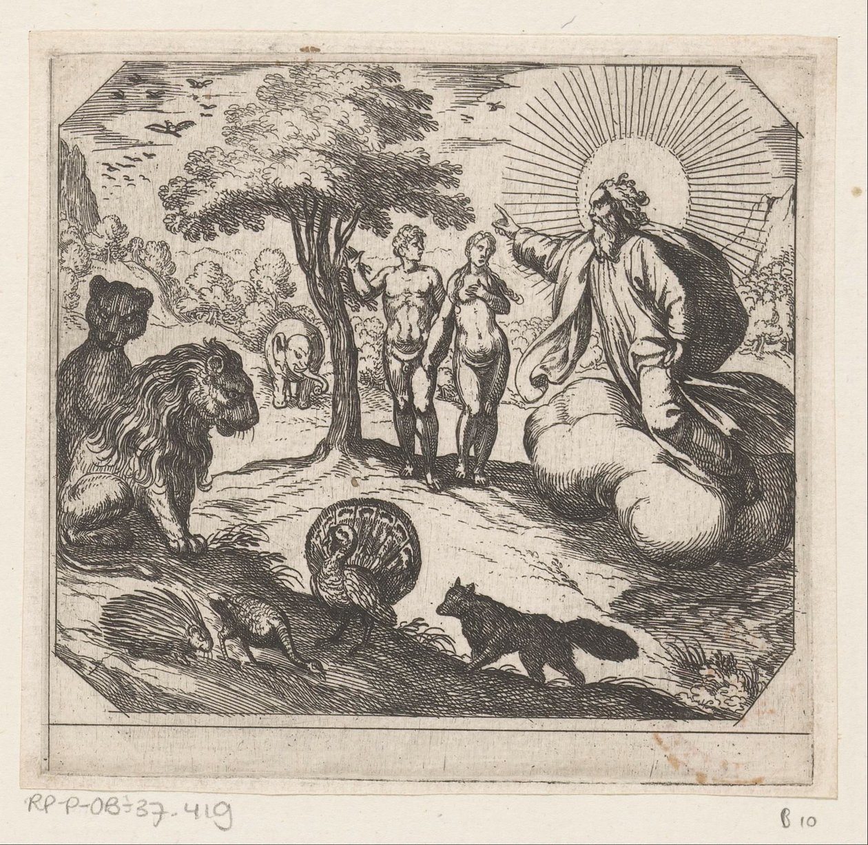 Dieu interdit à Adam et Ève de manger de l