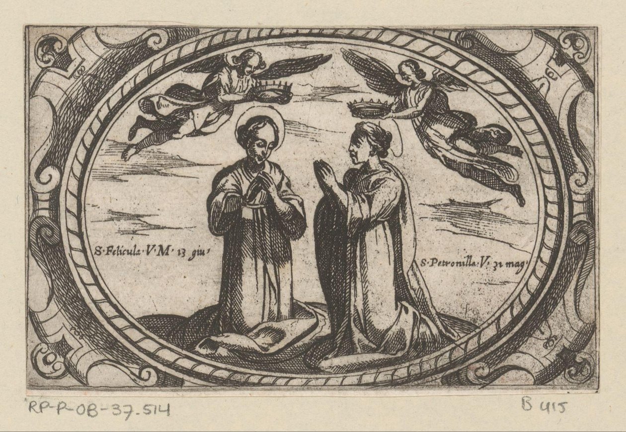 Sainte Félicule et Sainte Pétronille (martyres romaines) - Antonio Tempesta