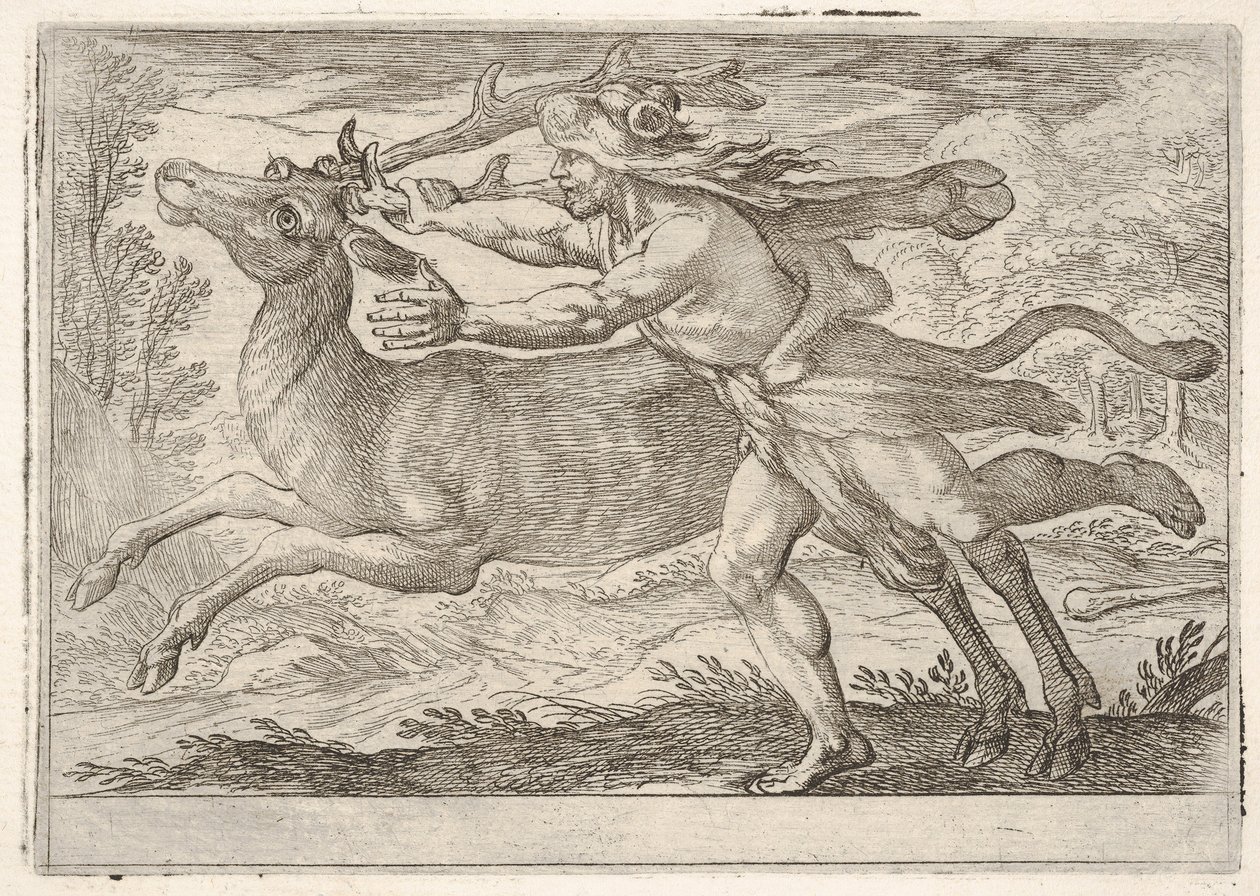 Hercule et la biche du mont Cerynea - Antonio Tempesta