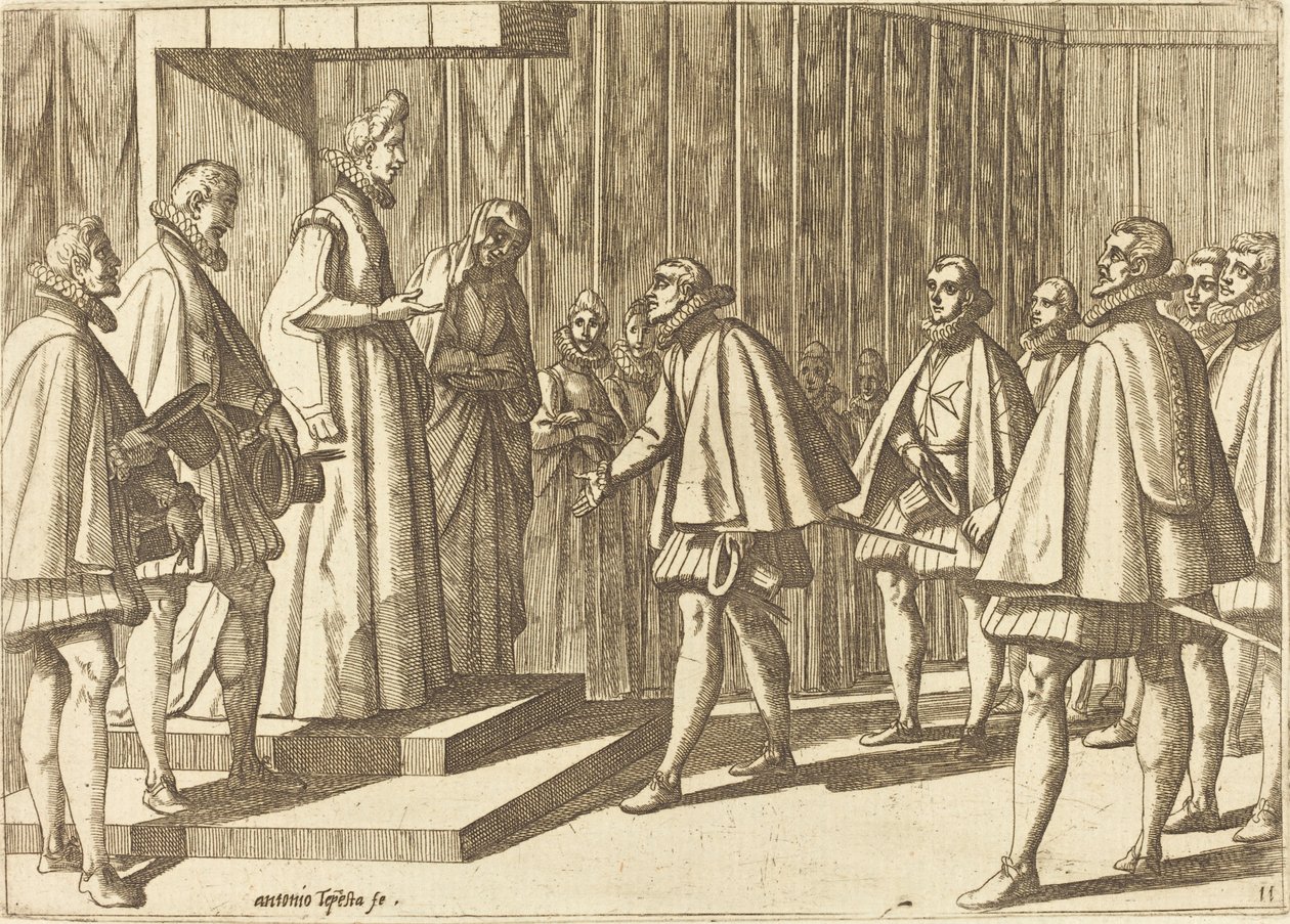 Prince italien devant Marguerite d